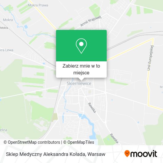 Mapa Sklep Medyczny Aleksandra Kołada