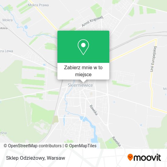 Mapa Sklep Odzieżowy