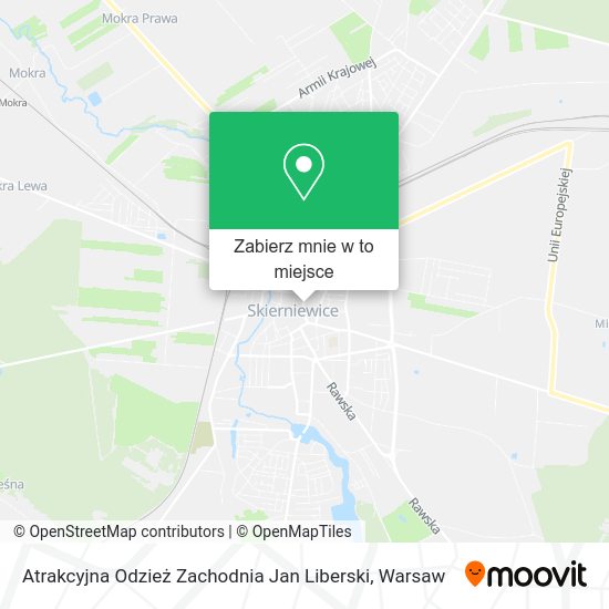 Mapa Atrakcyjna Odzież Zachodnia Jan Liberski