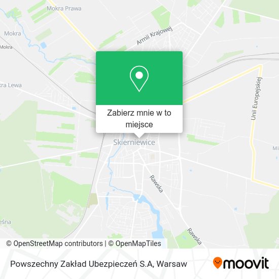 Mapa Powszechny Zakład Ubezpieczeń S.A