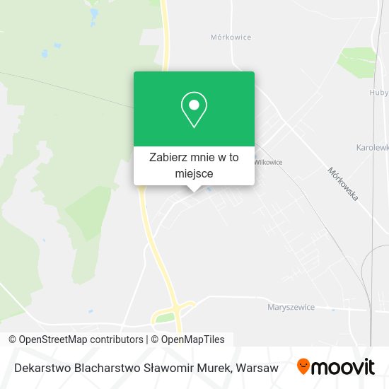 Mapa Dekarstwo Blacharstwo Sławomir Murek