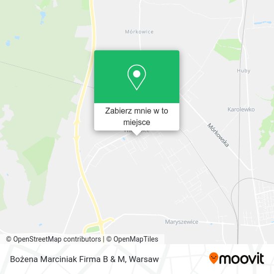 Mapa Bożena Marciniak Firma B & M