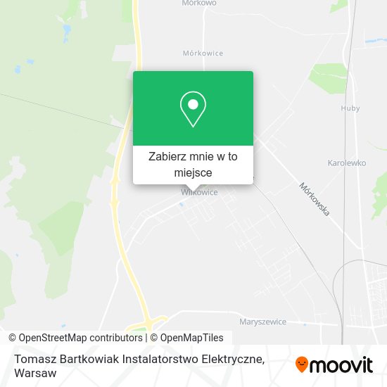 Mapa Tomasz Bartkowiak Instalatorstwo Elektryczne