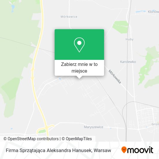 Mapa Firma Sprzątająca Aleksandra Hanusek