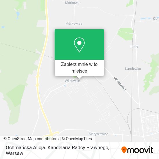 Mapa Ochmańska Alicja. Kancelaria Radcy Prawnego