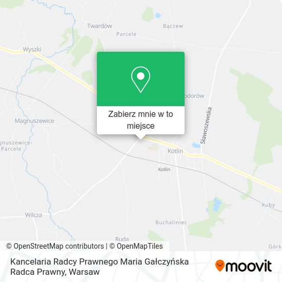 Mapa Kancelaria Radcy Prawnego Maria Gałczyńska Radca Prawny