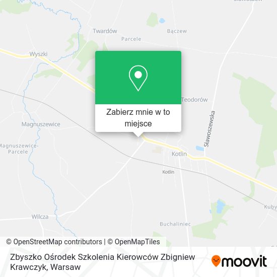 Mapa Zbyszko Ośrodek Szkolenia Kierowców Zbigniew Krawczyk