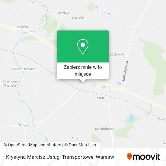 Mapa Krystyna Marcisz Usługi Transportowe