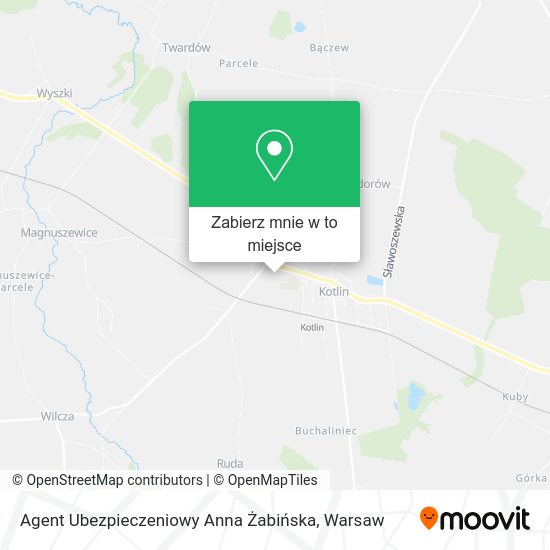 Mapa Agent Ubezpieczeniowy Anna Żabińska