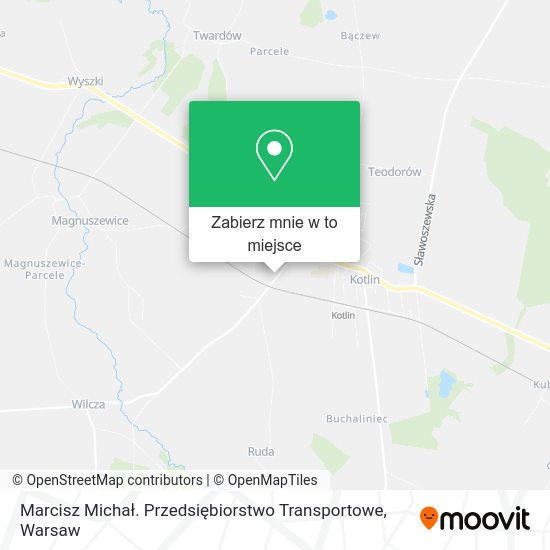 Mapa Marcisz Michał. Przedsiębiorstwo Transportowe