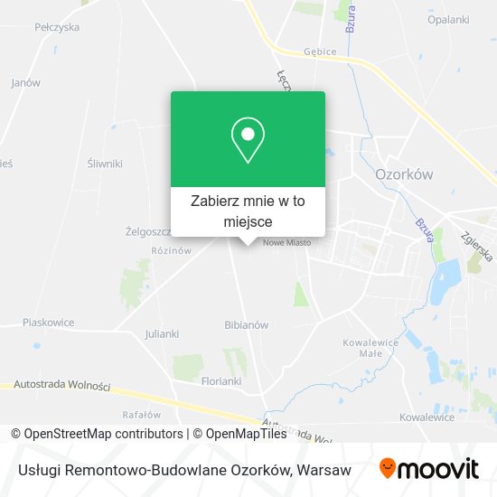 Mapa Usługi Remontowo-Budowlane Ozorków