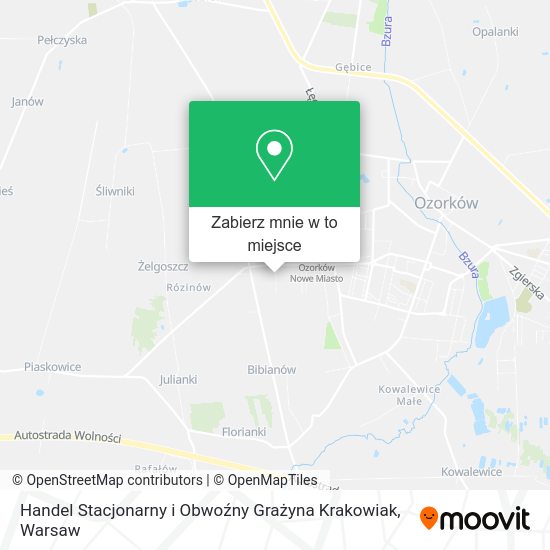 Mapa Handel Stacjonarny i Obwoźny Grażyna Krakowiak