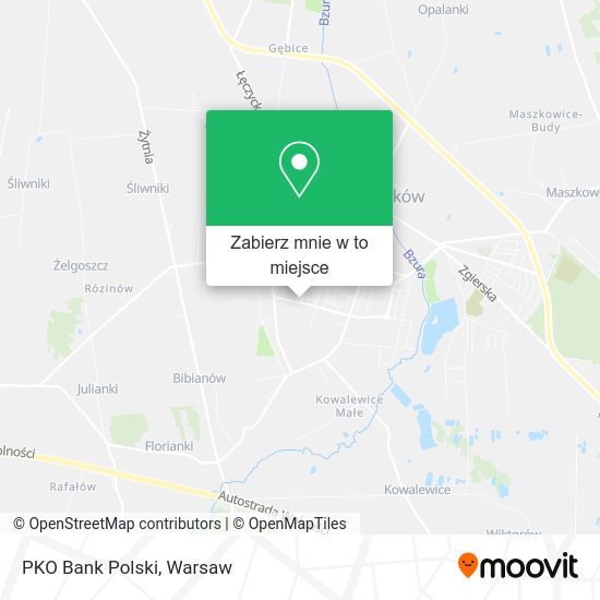 Mapa PKO Bank Polski