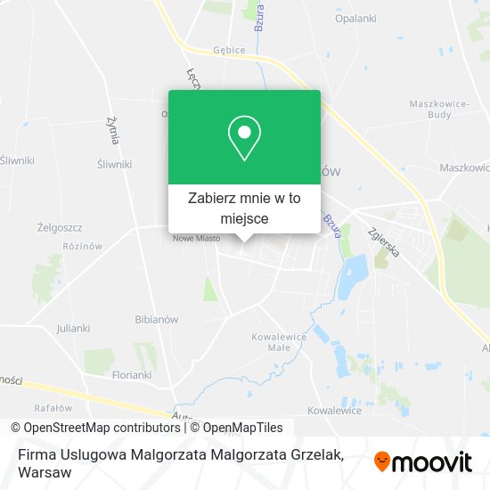 Mapa Firma Uslugowa Malgorzata Malgorzata Grzelak