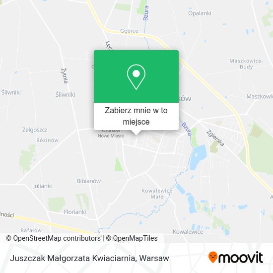 Mapa Juszczak Małgorzata Kwiaciarnia