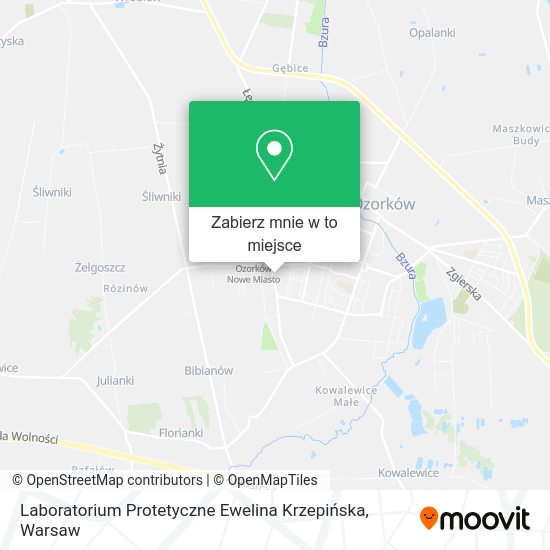 Mapa Laboratorium Protetyczne Ewelina Krzepińska