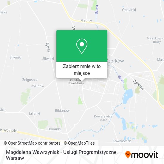 Mapa Magdalena Wawrzyniak - Usługi Programistyczne