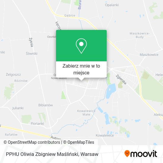 Mapa PPHU Oliwia Zbigniew Maśliński