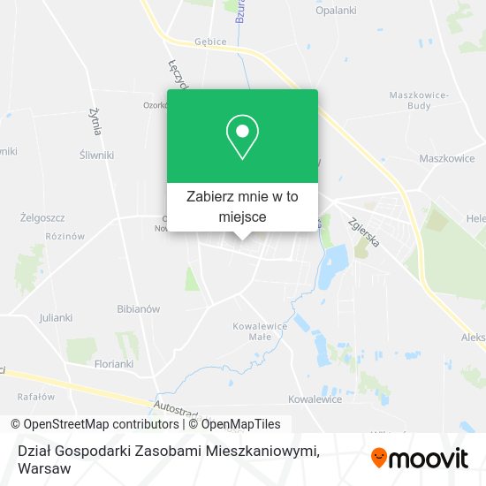 Mapa Dział Gospodarki Zasobami Mieszkaniowymi