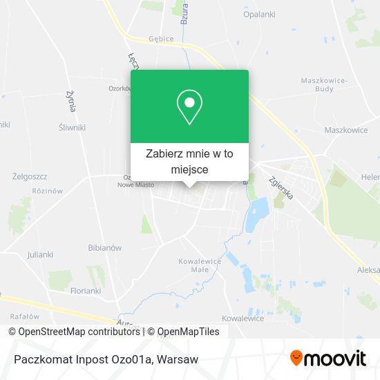 Mapa Paczkomat Inpost Ozo01a