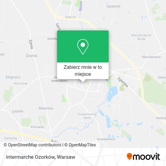 Mapa Intermarche Ozorków