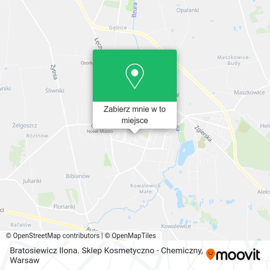 Mapa Bratosiewicz Ilona. Sklep Kosmetyczno - Chemiczny