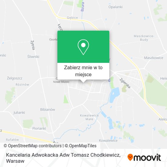 Mapa Kancelaria Adwokacka Adw Tomasz Chodkiewicz