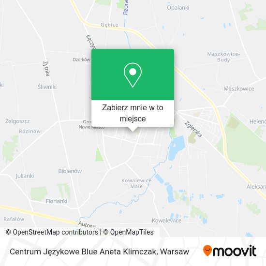 Mapa Centrum Językowe Blue Aneta Klimczak