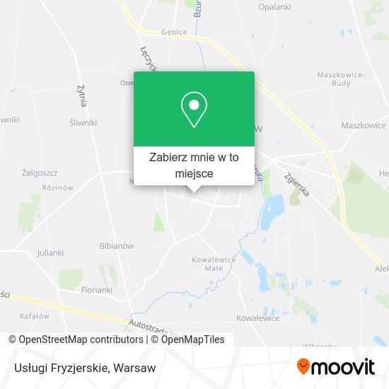 Mapa Usługi Fryzjerskie