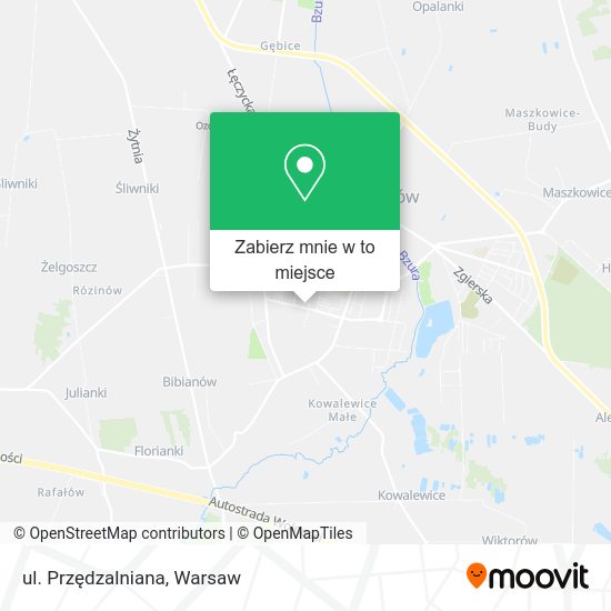 Mapa ul. Przędzalniana