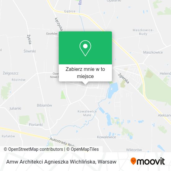 Mapa Amw Architekci Agnieszka Wichlińska