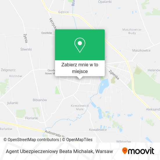 Mapa Agent Ubezpieczeniowy Beata Michalak