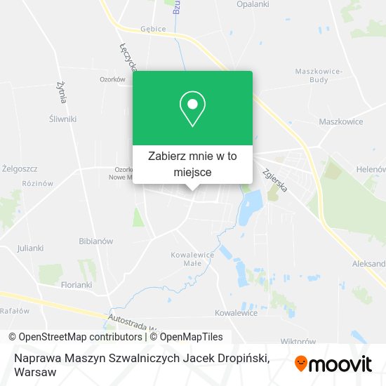 Mapa Naprawa Maszyn Szwalniczych Jacek Dropiński