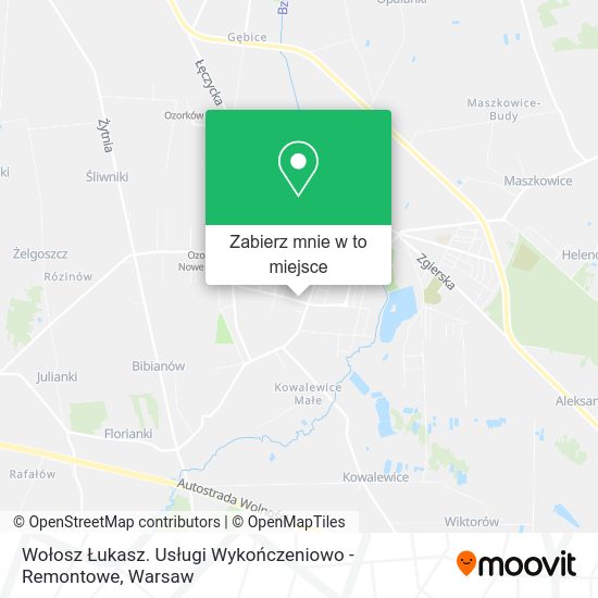 Mapa Wołosz Łukasz. Usługi Wykończeniowo - Remontowe