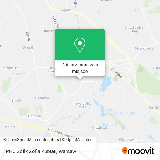 Mapa PHU Zofix Zofia Kubiak