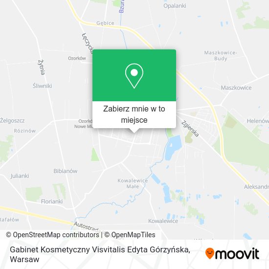 Mapa Gabinet Kosmetyczny Visvitalis Edyta Górzyńska