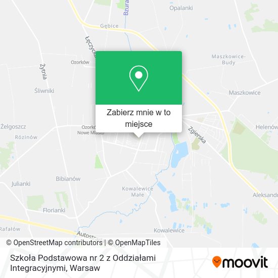 Mapa Szkoła Podstawowa nr 2 z Oddziałami Integracyjnymi