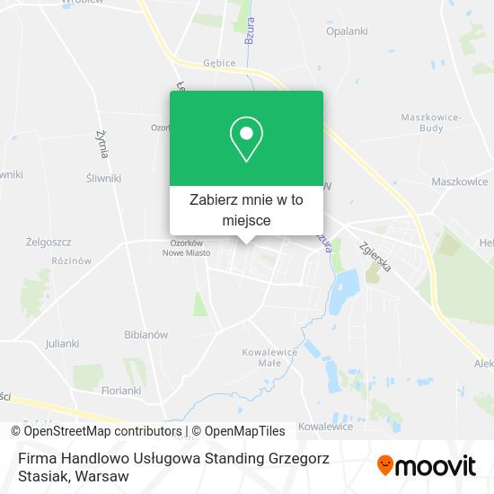 Mapa Firma Handlowo Usługowa Standing Grzegorz Stasiak