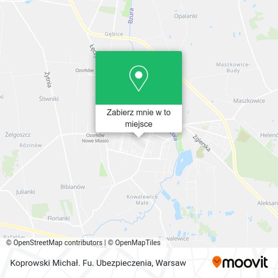 Mapa Koprowski Michał. Fu. Ubezpieczenia