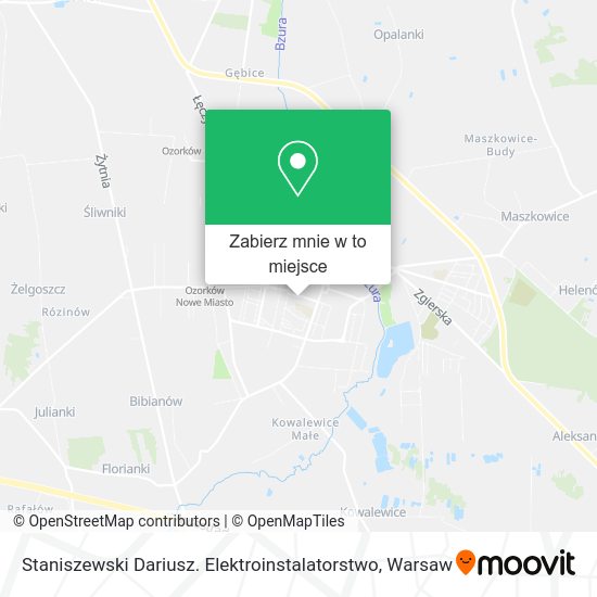 Mapa Staniszewski Dariusz. Elektroinstalatorstwo