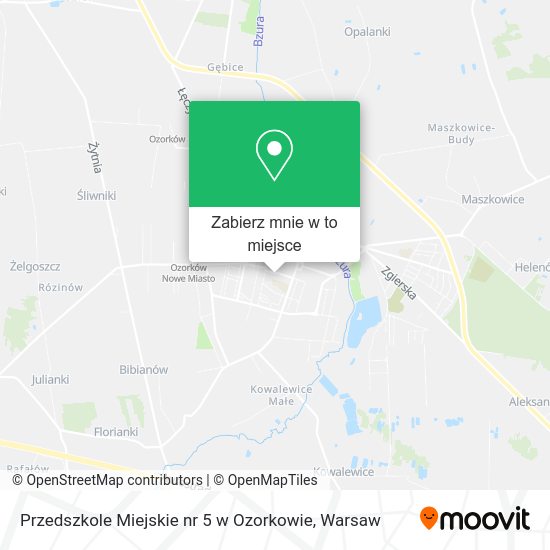 Mapa Przedszkole Miejskie nr 5 w Ozorkowie