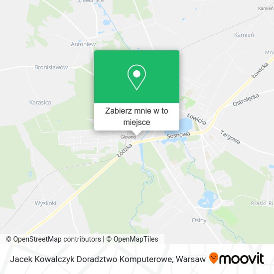 Mapa Jacek Kowalczyk Doradztwo Komputerowe