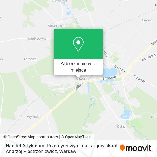 Mapa Handel Artykułami Przemysłowymi na Targowiskach Andrzej Piestrzeniewicz