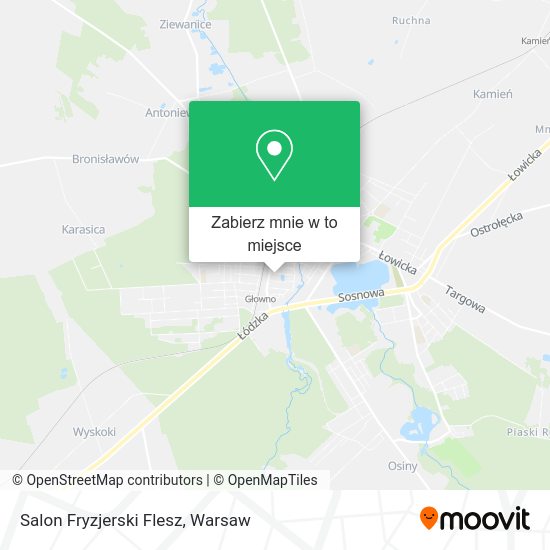 Mapa Salon Fryzjerski Flesz