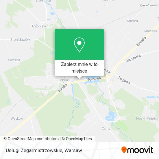 Mapa Usługi Zegarmistrzowskie