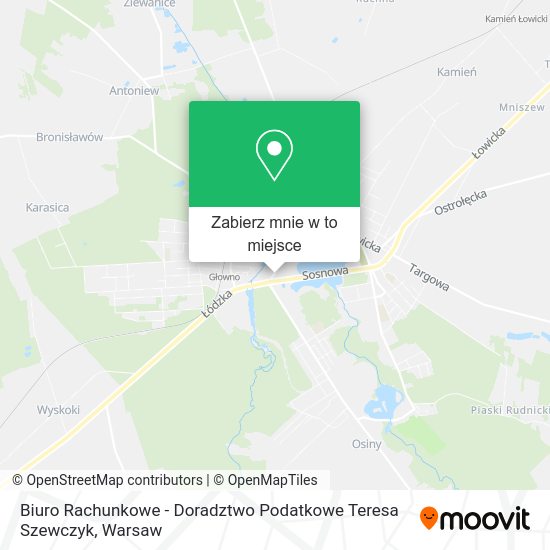 Mapa Biuro Rachunkowe - Doradztwo Podatkowe Teresa Szewczyk