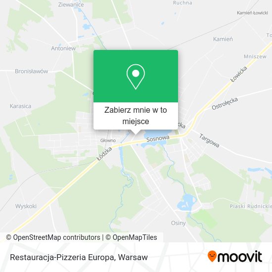 Mapa Restauracja-Pizzeria Europa