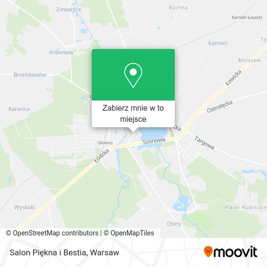 Mapa Salon Piękna i Bestia