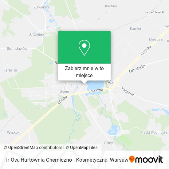 Mapa Ir-Ow. Hurtownia Chemiczno - Kosmetyczna