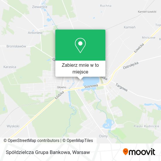 Mapa Spółdzielcza Grupa Bankowa